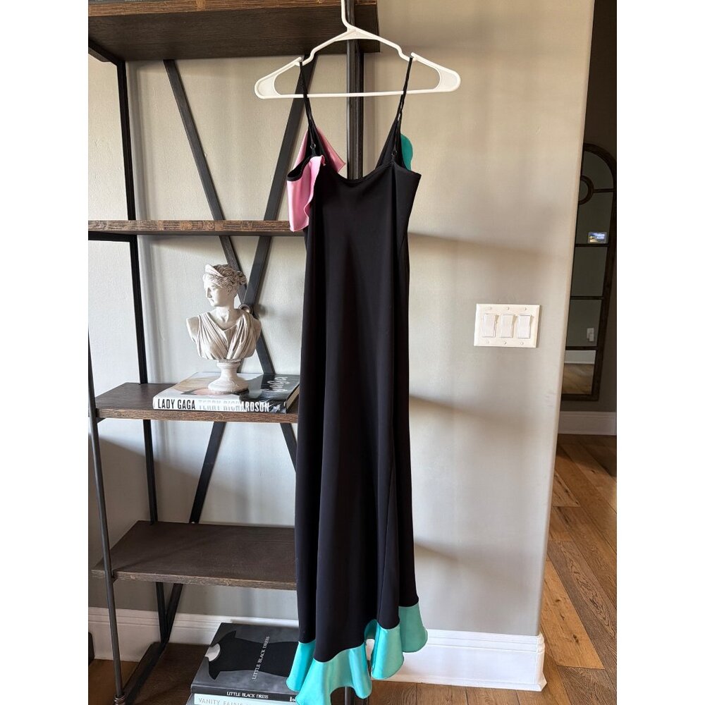 Brogger Edith Ruffle Slip Dress Multi Womens Size Small - Picture 8 of 9